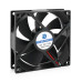 Кулер корпусний Merlion 9025, 92x92x25mm, RPM 1300±10%, 12V/0.3A, 2-pin, Black, OEM