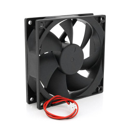 Кулер корпусний Merlion 9025, 92x92x25mm, RPM 1300±10%, 12V/0.3A, 2-pin, Black, OEM