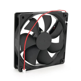 Кулер корпусний Merlion EZF 12025, 120x120x25mm, RPM 1100±10%, 12V/0.3A, 2-pin, Black, OEM