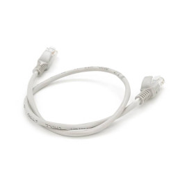 Патч-корд литий RITAR, CCA, UTP, RJ45, Cat.5e, 0,5m, сірий Q1000