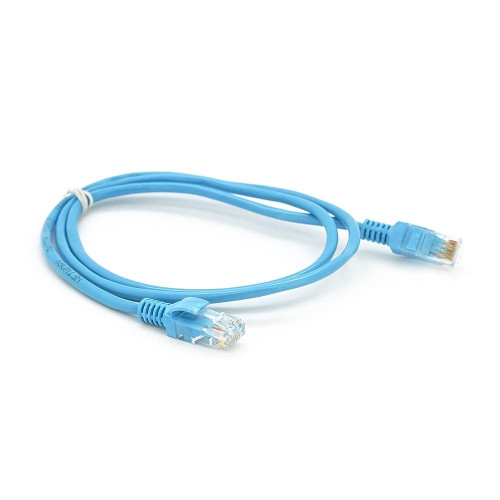 Патч-корд литий RITAR, CCA, UTP, RJ45, Cat.5e, 1m, синій Q1000