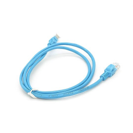 Патч-корд литий RITAR, CCA, UTP, RJ45, Cat.5e, 1m, синій Q1000