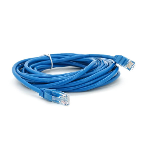 Патч-корд литий RITAR, CCA, UTP, RJ45, Cat.5e, 10m, синій Q225