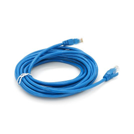 Патч-корд литий RITAR, CCA, UTP, RJ45, Cat.5e, 10m, синій Q225