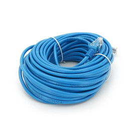 Патч-корд литий RITAR, CCA, UTP, RJ45, Cat.5e, 20m, синій