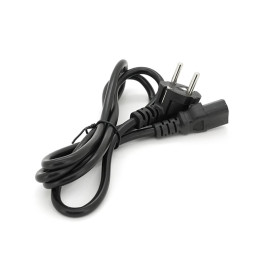 Кабель живлення Schuko PC-186 CEE7 / 7-C13, 1.5M, 0.75mm, OEM (євровилка) Q25 / 250