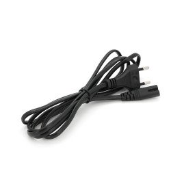 Кабель живлення 1.8m, 0.5mm, PC-184/2 CEE7 / 16-C7 2 pin (для побутової техніки), Black, OEM Q600