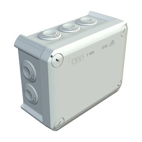 Коробка розподільна зовнішня Т100 150x116x67 IP66 OBO Bettermann колір білий