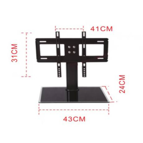 Кронштейн для TV PiPo PP-DZC3255, 32"-40"-55", до 60кг, без нахилу, Black, Box
