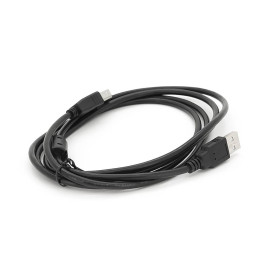 Кабель USB 2.0 AM/BM, 1.8m, 1 ферит, чорний, Пакет Q250