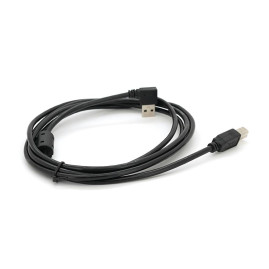 Кабель USB 2.0 RITAR AM/BM, 2.0m, кутовий 90°, чорний