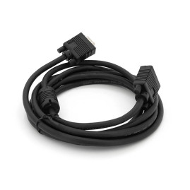 Кабель Merlion VGA 3m, male to male (тато-тато), 1 фериту, чорний, Пакет Q100