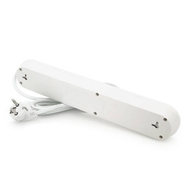Мережевий фільтр F05U, 5 розеток EU + 3 USB, 1.5 м, перетин 3х0, 75мм, 2500W, White, Box