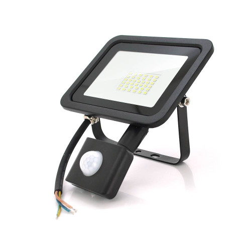 Прожектор SLIM SENSOR LED RITAR RT-FLOOD/MS30A, 30W, 36xSMD2835, IP65, 3000Lm, 6500K (100%), PF>0.9Ra>70, 185*200*25mm