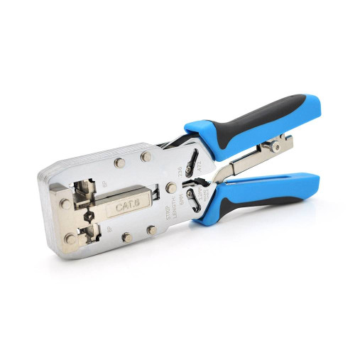 Инструмент Ritar HT-2810R с храповиком для обжимки RJ-45 (8P8C Cat-6) и RJ-12/11 (6P6C), 4P/6P/8P