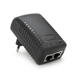 POE інжектор RITAR RT-PIN-12 / 24EU, 12V 2A (24Вт) з портами Ethernet 10/100 Мбіт / с, EU PLUG