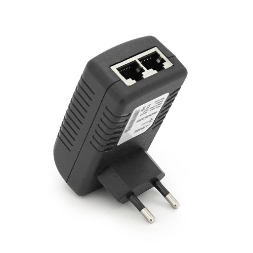 POE інжектор RITAR RT-PIN-12 / 24EU, 12V 2A (24Вт) з портами Ethernet 10/100 Мбіт / с, EU PLUG