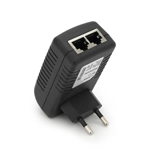 POE інжектор RITAR RT-PIN-18/18EU, 18V 1A (18Вт) з портами Ethernet 10/100Мбіт/с, EU PLUG