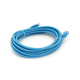 Патч-корд литий RITAR, UTP, RJ45, Cat.6, 5m, синій, Cu (мідь) Q150