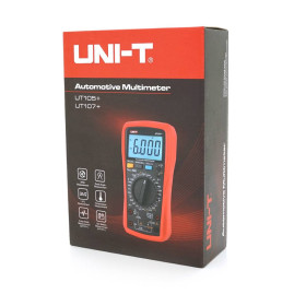 Мультиметр UNI-T UT105+ Вимірювання: V, A, R, Hz, C, NCV, True RMS, перевірка діодів, продзвонювання, HOLD