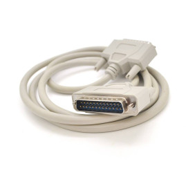 Кабель LPT DB25 M-M, 25Pin, 1.5m, сірий, OEM, Q25