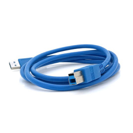 Кабель USB 3.0 AM/BM 1,5 м blue для периферії