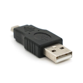Перехідник USB1.1(F) => miniUSB(M), Black, Пакет