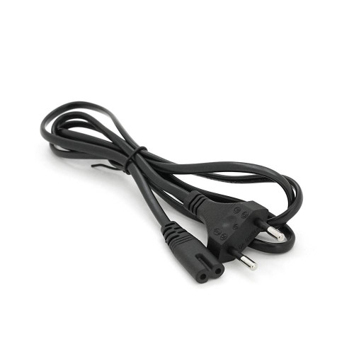 Кабель живлення 1.5m, 0.5mm, PC-184/2 CEE7 / 16-C7 2 pin (для побутової техніки), Black, OEM Q650