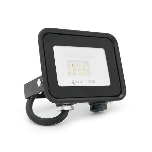 Прожектор SLIM LED RITAR RT-FLOOD10A, 10W, 12xSMD2835, IP65, 1000Lm, 6500K (100%), PF>0.9 Ra>70, 80*90*25mm