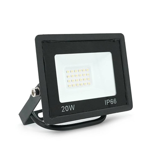 Прожектор SLIM LED RITAR RT-FLOOD20A, 20W, SMD2835, IP65, 1600Lm, 6500K (100%), Ra>70, 113*86.5*28mm, Black