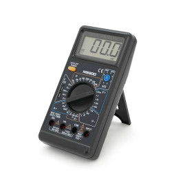 Мультиметр M-890D Вимірювання: V (AC/DC), A (AC/DC), Ω, C, hFE. Функції: продзвонювання, тест діодів, транзисторів.