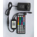 RGB контролер, 5-24В, для 5050 cmd led, блютуз, пульт інфрачервоний, музичний контроль, мобільний телефон, ІЧ-порт, роз'єм RGB-4pin, БЖ DC12В штекер5.5*2.5