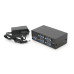 Активний спліттер VGA сигналу KV-FJ1504A(VGA2004) 150MHz 4 Port, DC5V / 2A, Black