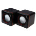 Колонки 2.0 JEDEL JD-CK4 USB + 3.5mm, 2x3W, 90Hz- 20KHz, з регулятором гучності, Black, BOX, Q80