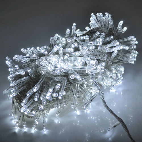 Гірлянда 560LED (Водоспад) White, 8 режимів, 3 * 3метра, прозора ізоляція, BOX