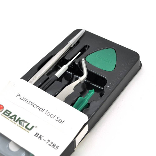Набір інструментів BAKKU BK-7285 для IPhone (пінцети прямий і вигнутий, 2 инстр. Для розбирання), Blister-box