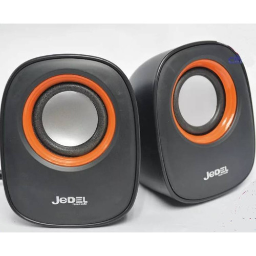 Колонки 2.0 JEDEL JD-M600 (Q-106) USB+3.5mm, 2x3W, 90Hz-20KHz, з регулятором гучності, Black/Red, BOX, Q50