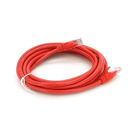 Патч-корд литий RITAR, UTP, RJ45, Cat.5e, 2m, червоний, Cu (мідь)