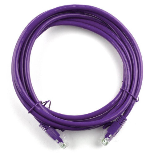 Патч-корд литий RITAR, UTP, RJ45, Cat.5e, 5m, фіолетовий, Cu (мідь)