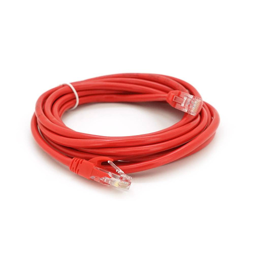 Патч-корд литий RITAR, UTP, RJ45, Cat.5e, 5m, червоний, Cu (мідь)
