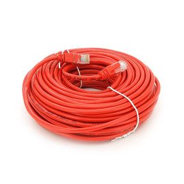 Патч-корд литий RITAR, UTP, RJ45, Cat.5e, 25m, червоний, Cu (мідь)