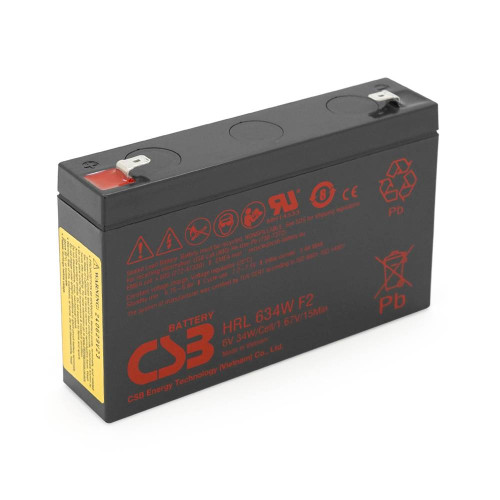 Акумуляторна батарея CSB HRL634WF2, 6V 9Ah (151х34х99мм) Q10