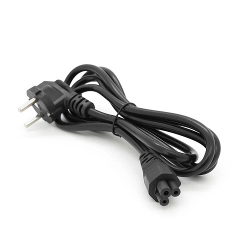 Кабель живлення Schuko PC-186 CEE7 / 17-IEC C5, 1.8M, 0.75mm, для ноутбука, OEM Q25 / 250