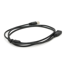 Подовжувач USB 2.0 AM / AF, 1.5m, 1 ферит, чорний Пакет Q250