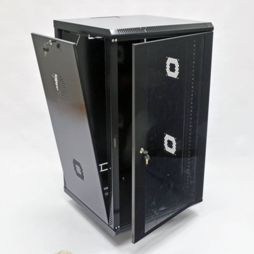 Шафа 21U, 600х600х1040 мм (Ш*Г*В), акрилове скло, чорна