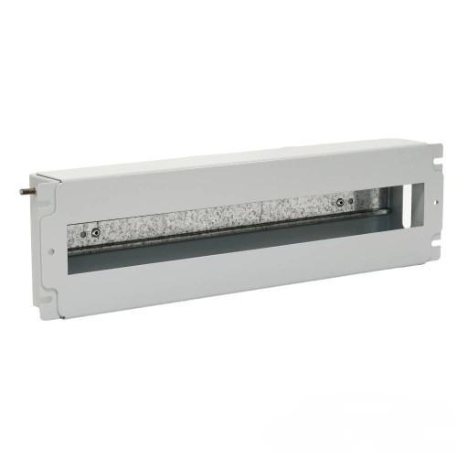 Панель 19" 3U з DIN-рейкою, для 24-х автоматичних вимикачів, сіра.