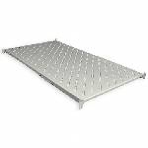 Полиця 19" 4 точки кріпл., 750мм глиб., перфорована, т.м.2мм, сіра