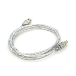 Кабель USB 2.0 AM/BM, 1.8m, прозорий