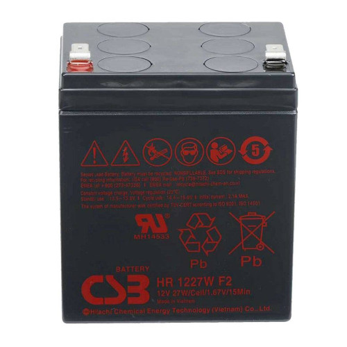 Акумуляторна батарея CSB HR1227WF2, 12V 6,5Ah (90х70х106мм), 1.97 kg Q10