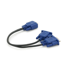 Розгалужувач VGA 0,2m, male to 2 * female (тато-2 * мама), кульок Q100